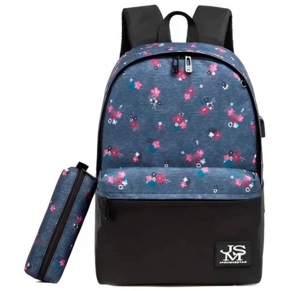 Ghiozdan pentru copii 4Play JMS Black
Blue Flowers  photo 2