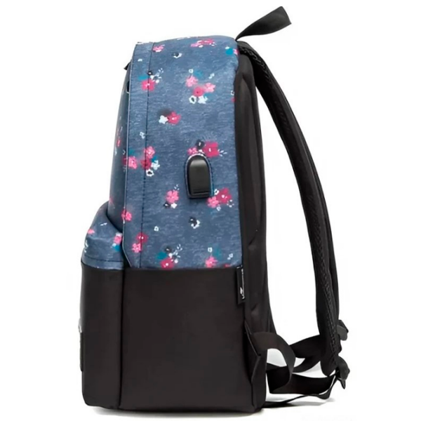 Ghiozdan pentru copii 4Play JMS Black
Blue Flowers  photo 3