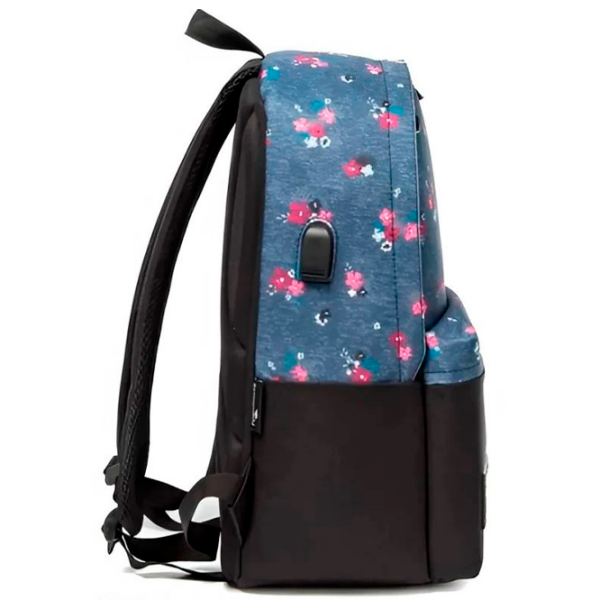 Ghiozdan pentru copii 4Play JMS Black
Blue Flowers  photo 5