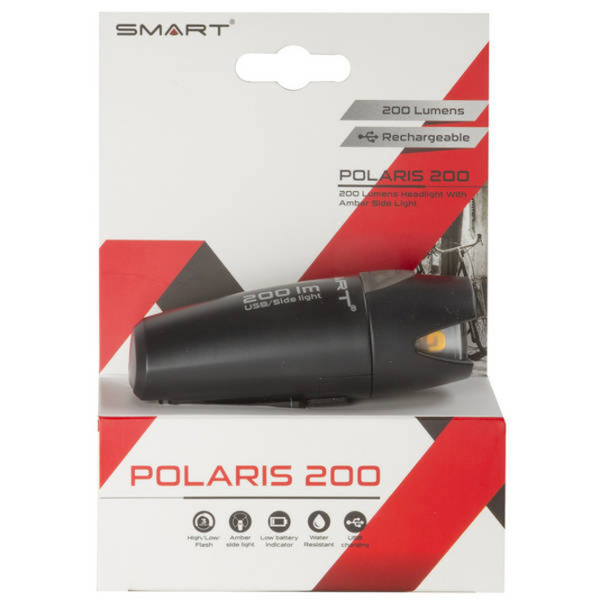 Lumini de bicicletă Polaris 200 Black  photo 3