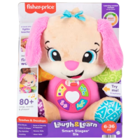 Jucărie interactivă Fisher-Price Laugh & Learn Smart Stages Sis JFD33 Pink Pentru fetițe, 6 luni