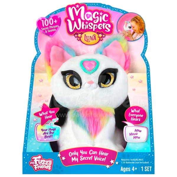 Интерактивная игрушка My Fuzzy Friends Magic Whispers Luna 18603S Белый Для девочек, 4+ photo 1
