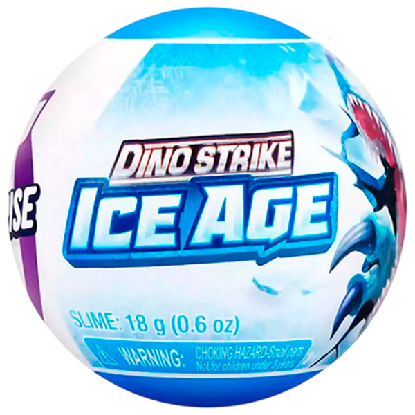 Jucărie interactivă 5 Surprise Dino Strike Ice Age 77489 Multicolor Pentru băieți, 3+ photo 1