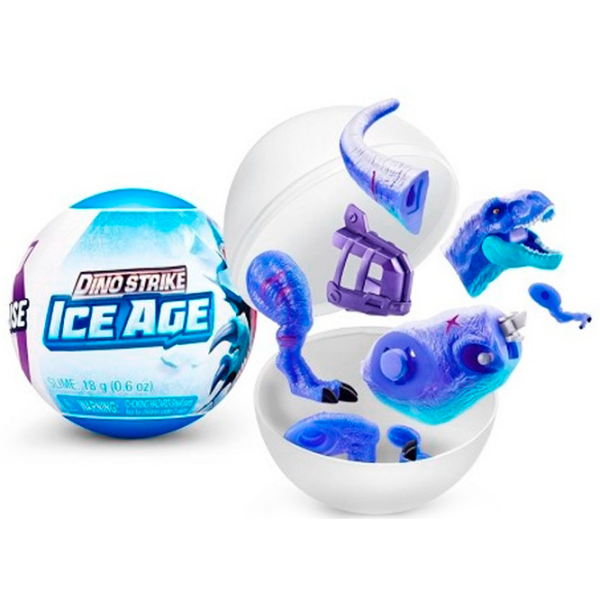 Jucărie interactivă 5 Surprise Dino Strike Ice Age 77489 Multicolor Pentru băieți, 3+ photo 5