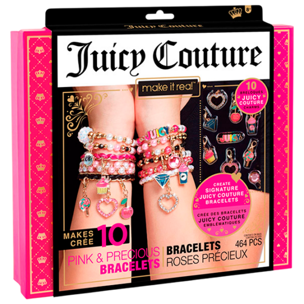 Set de creație Make It Real Juicy Couture Creation of bracelets 4408 Pink Pentru fetițe, 8+ photo 1