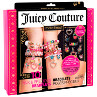 Set de creație Make It Real Juicy Couture Creation of bracelets 4408 Pink Pentru fetițe, 8+