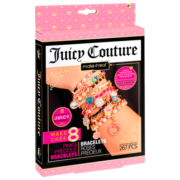 Set de creație Make It Real Juicy Couture Creation of bracelets 4432 Pink Pentru fetițe, 8+ photo 1