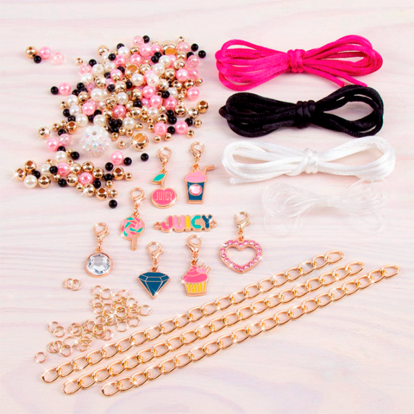 Set de creație Make It Real Juicy Couture Creation of bracelets 4432 Pink Pentru fetițe, 8+ photo 2