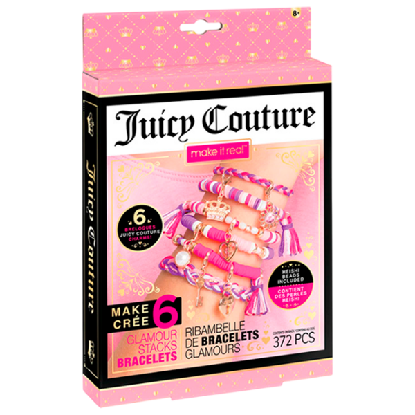 Креативный набор Make It Real Juicy Couture Creation of bracelets 4438 Розовый Для девочек, 8+ photo 1
