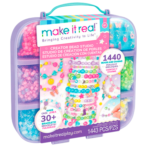 Креативный набор Make It Real Bringing Creativity to Life Creation of bracelets 1714 Фиолетовый Для девочек, 8+ photo 1
