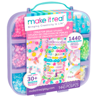 Set de creație Make It Real Bringing Creativity to Life Creation of bracelets 1714 Violet Pentru fetițe, 8+