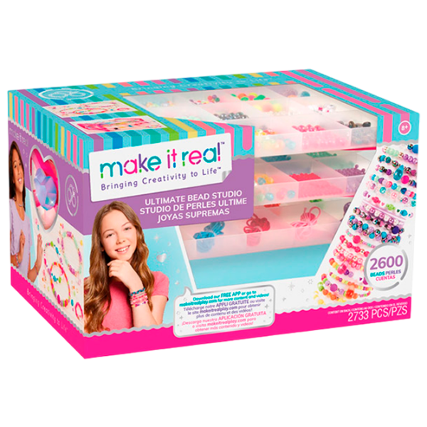 Set de creație Make It Real Bringing Creativity to Life Creation of bracelets 1701 Multicolor Pentru fetițe, 8+ photo 1