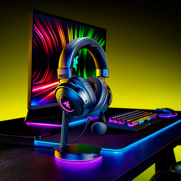 Căști Razer Kraken V3 HyperSense Black Cu fir / / Over the ear photo 6