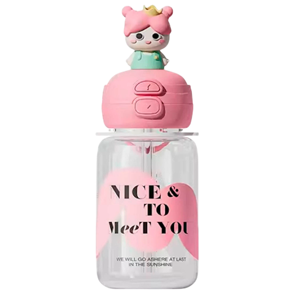 Sticlă pentru apă Sportline Nice & to Meet You Multicolor 0.65l photo 1