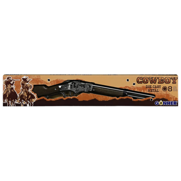Игрушечный пистолет Gonher Cowboy 99/0 Коричневый патронный, пуля, 3+ photo 5