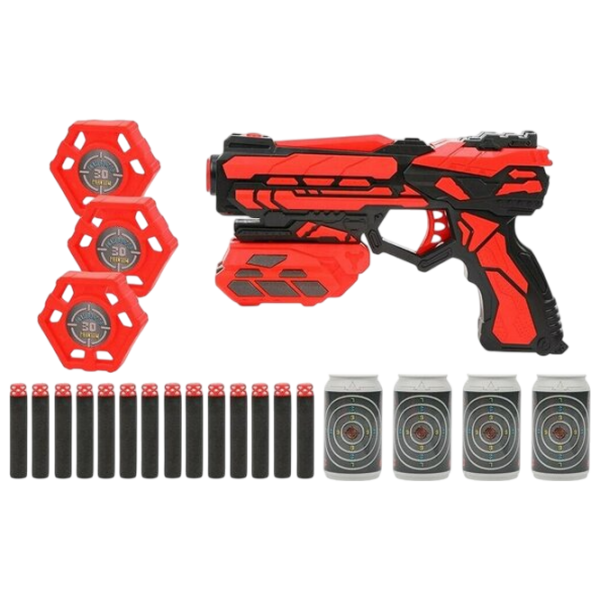 Бластер ChiToys Soft Bullet Gun FJ901 Красный патронный, Стрел, 6+ photo 2