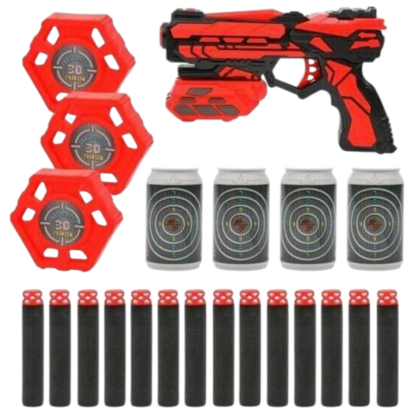 Бластер ChiToys Soft Bullet Gun FJ901 Красный патронный, Стрел, 6+ photo 3