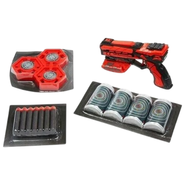 Бластер ChiToys Soft Bullet Gun FJ901 Красный патронный, Стрел, 6+ photo 4