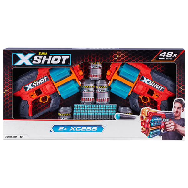 Бластер Zuru X-Shot Excel Xcess 36438 Красный патронный, Стрел, 8+ photo 4