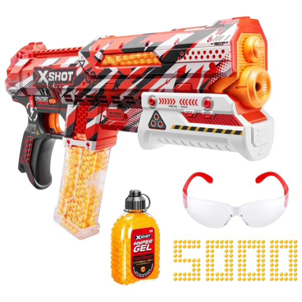 Бластер Zuru X-shot Hyper Gel Small 36622 Красный патронный, шариков , 6+ photo 2