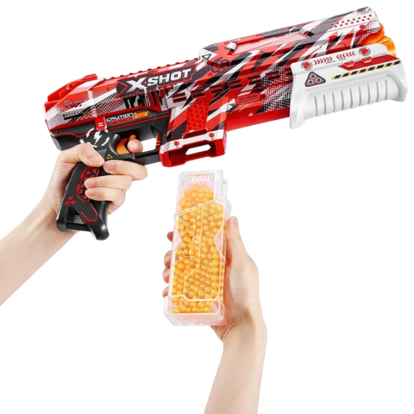 Бластер Zuru X-shot Hyper Gel Small 36622 Красный патронный, шариков , 6+ photo 5