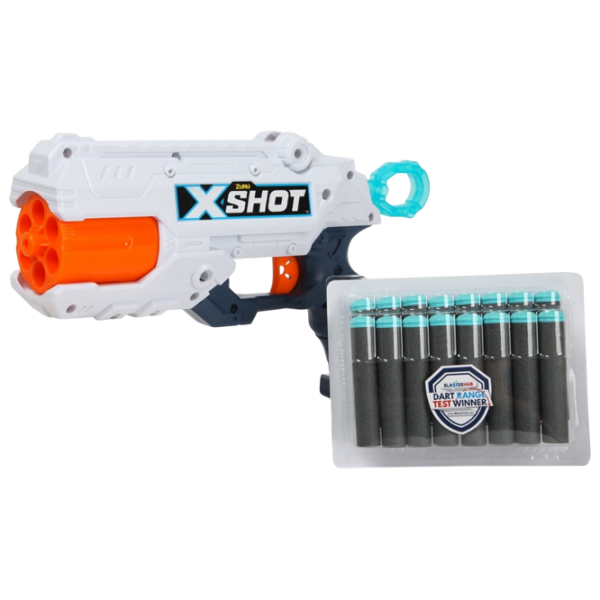 Бластер Zuru X-shot Excel Reflex 6 36433 Белый патронный, Стрел, 8+ photo 6