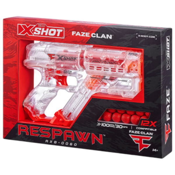 Бластер Zuru X-shot Respawn 36499 Красный патронный, Стрел, 14+ photo 7