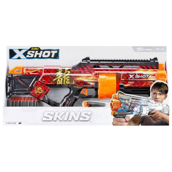 Бластер Zuru X-shot Skins-Last Stand 36518 Разноцветный патронный, Стрел, 14+ photo 5