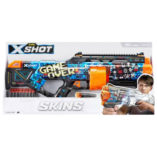 Бластер Zuru X-shot Skins-Last Stand 36518 Разноцветный патронный, Стрел, 14+ photo 6