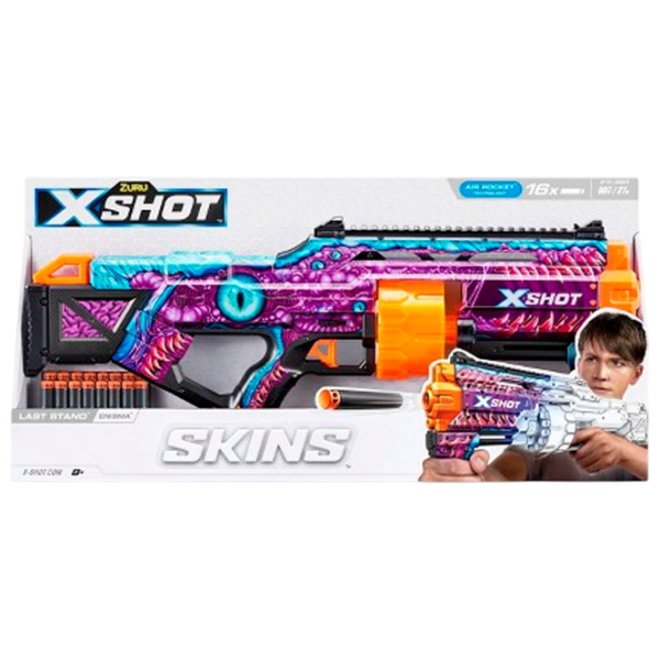 Бластер Zuru X-shot Skins-Last Stand 36518 Разноцветный патронный, Стрел, 14+ photo 7