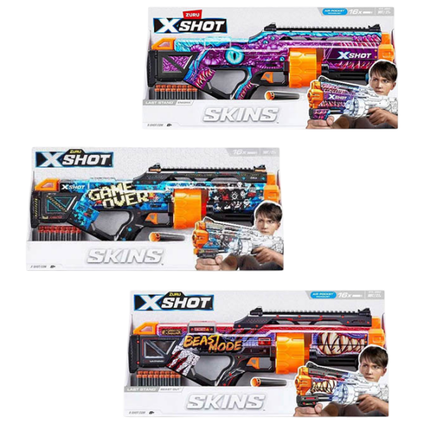Бластер Zuru X-shot Skins-Last Stand 36518 Разноцветный патронный, Стрел, 14+ photo 9