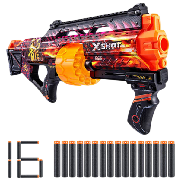 Бластер Zuru X-shot Skins-Last Stand 36518 Разноцветный патронный, Стрел, 14+ photo 10