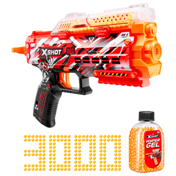 Бластер Zuru X-shot Stinger Hyper Gel 36728 Красный патронный, Гелевые шарики, 14+ photo 2