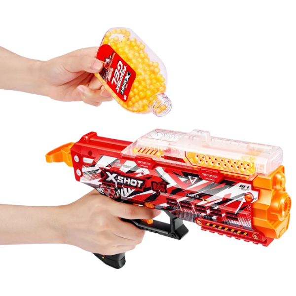 Бластер Zuru X-shot Stinger Hyper Gel 36728 Красный патронный, Гелевые шарики, 14+ photo 4