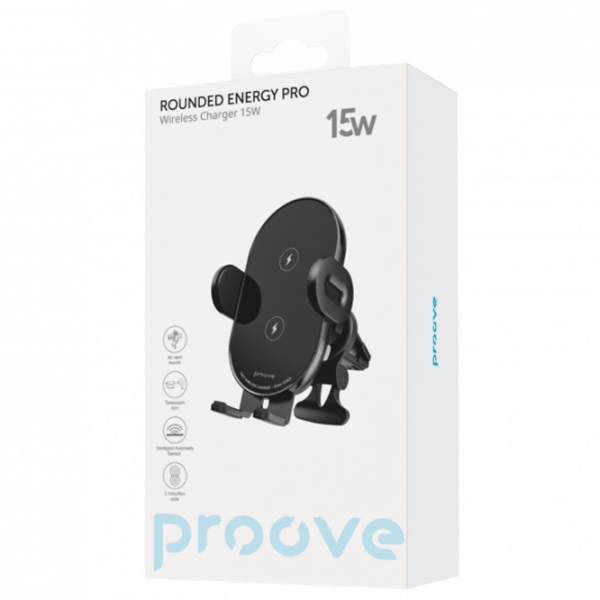 Încărcător auto Proove Rounded Energy Pro Black  photo 4