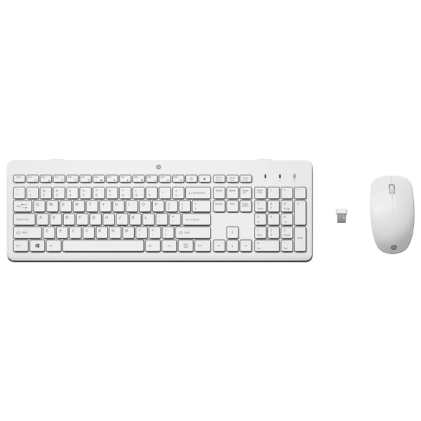 Клавиатура и Мышь HP 230 Белый Для дома и офиса, Беспроводные photo 1