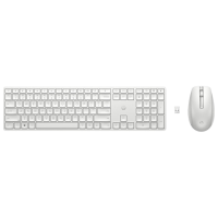 Клавиатура и Мышь HP 650 Белый Для дома и офиса, Беспроводные