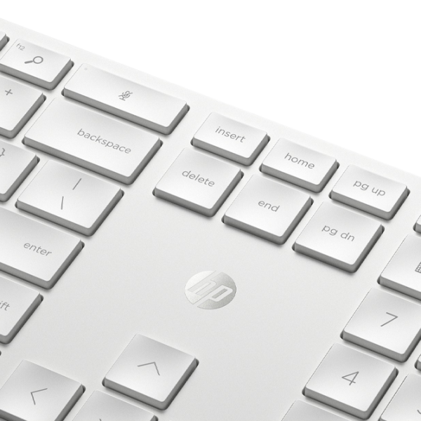 Tastatura & Mouse HP 650 White Home and Office, Fără fir photo 4