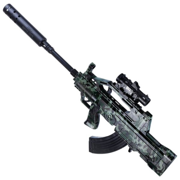 Игрушечный пистолет J-Shot QBZ-95 JF-027G Зеленый патронный, Гелевые шарики, 12+ photo 3
