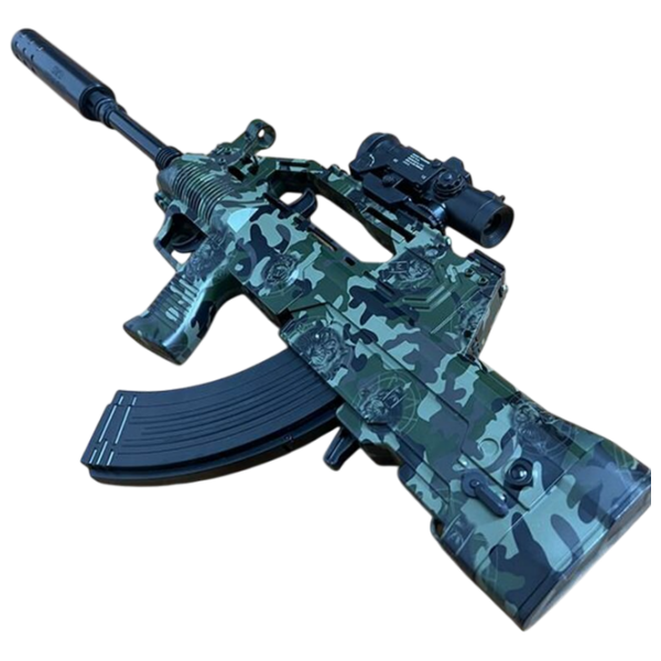 Игрушечный пистолет J-Shot QBZ-95 JF-027G Зеленый патронный, Гелевые шарики, 12+ photo 4