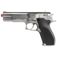 Игрушечный пистолет Gonher Police 3045/0 Серебряный патронный, пуля, 3+