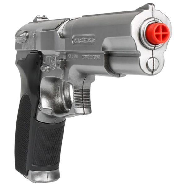 Игрушечный пистолет Gonher Police 3045/0 Серебряный патронный, пуля, 3+ photo 3