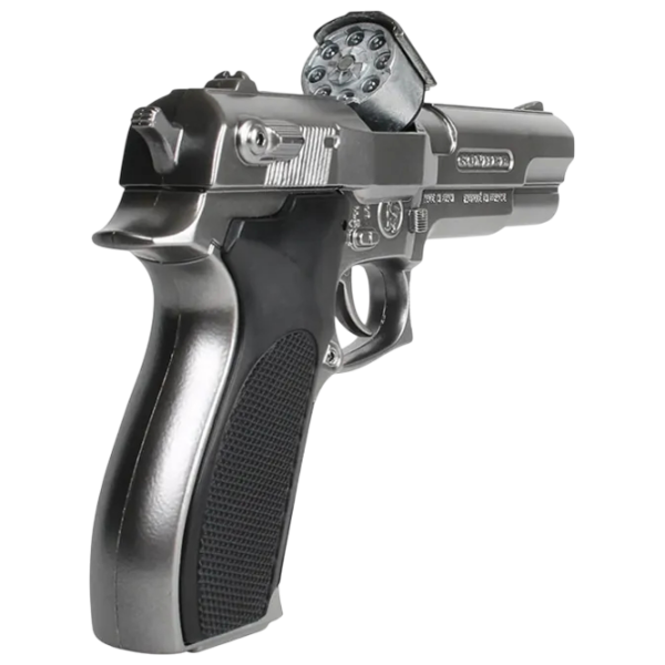 Игрушечный пистолет Gonher Police 3045/0 Серебряный патронный, пуля, 3+ photo 4