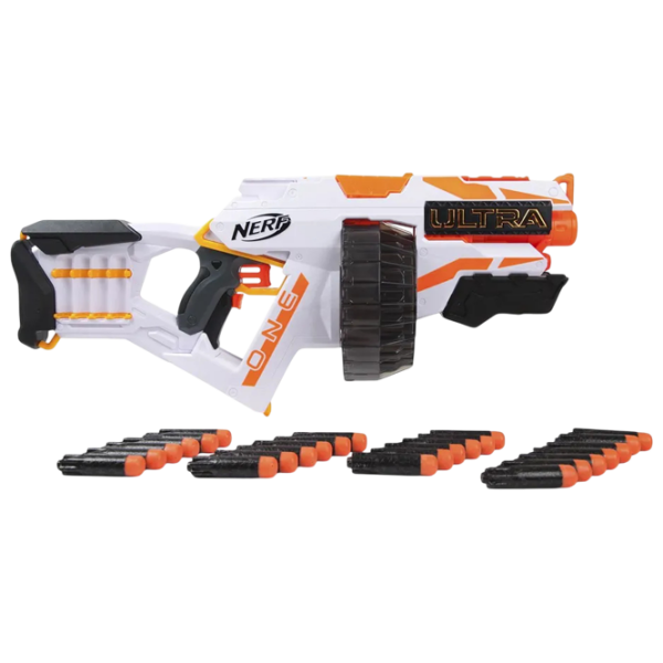 Blaster Nerf Ultra One E6596 White cu patroane, Săgeți, 8+ photo 5
