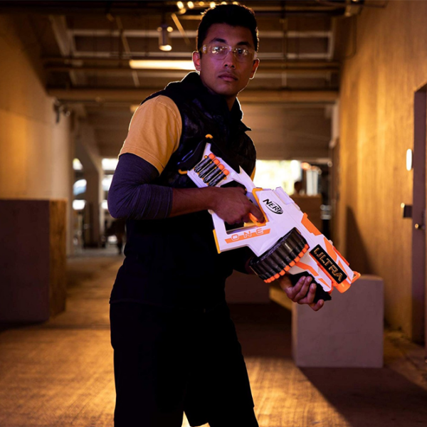 Blaster Nerf Ultra One E6596 White cu patroane, Săgeți, 8+ photo 7