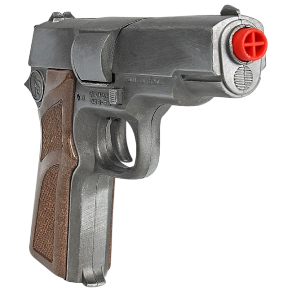 Игрушечный пистолет Gonher Police 125/1 Серебряный патронный, пуля, 3+ photo 2