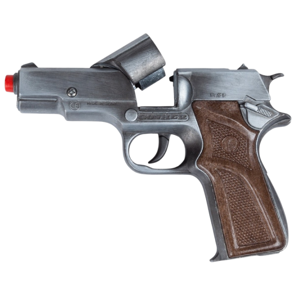 Игрушечный пистолет Gonher Police 125/1 Серебряный патронный, пуля, 3+ photo 6