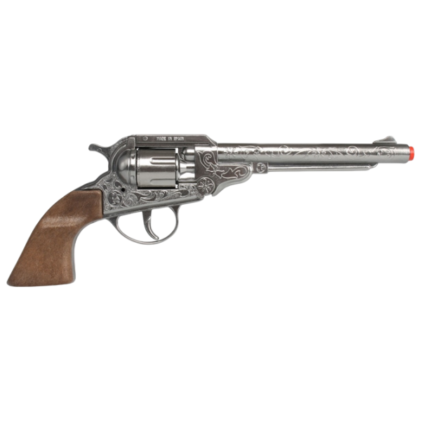 Игрушечный пистолет Gonher Cowboy 3088/0 Серебряный патронный, пуля, 3+ photo 4