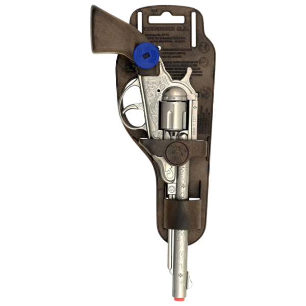 Игрушечный пистолет Gonher Cowboy 3088/0 Серебряный патронный, пуля, 3+ photo 5