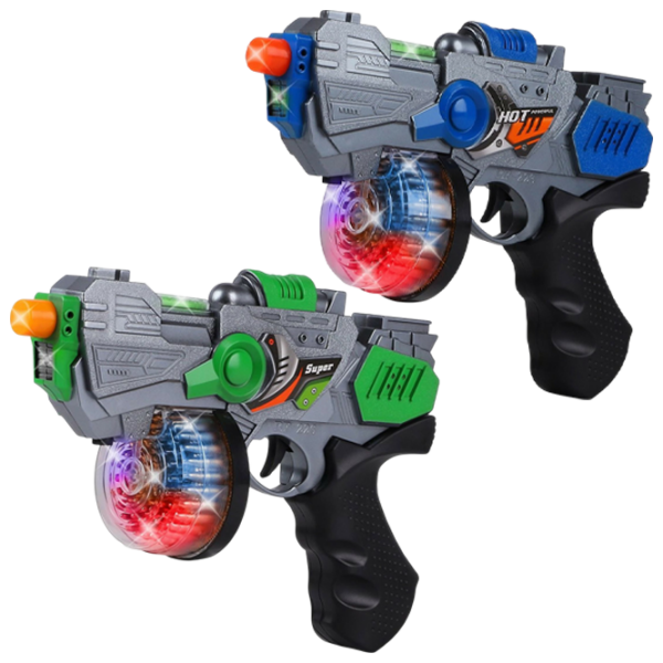 Игрушечный пистолет Optmarket Space Gun RF226C Разноцветный патронный, пуля, 3+ photo 2